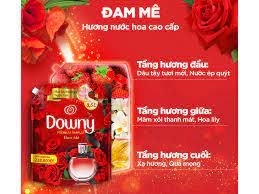 Nước xả vải Downy hương nước hoa đam mê túi 3.5 lít