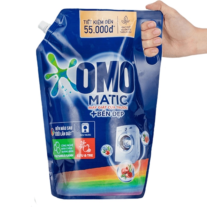 Nước giặt OMO Matic Bền Đẹp hương thơm bền lâu túi 3.6 lít