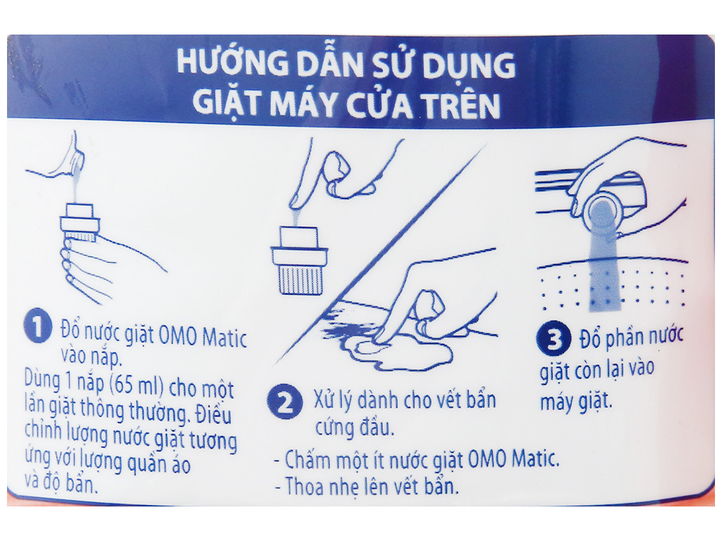 Nước giặt OMO Matic cửa trên sạch sâu vượt trội túi 3.9kg