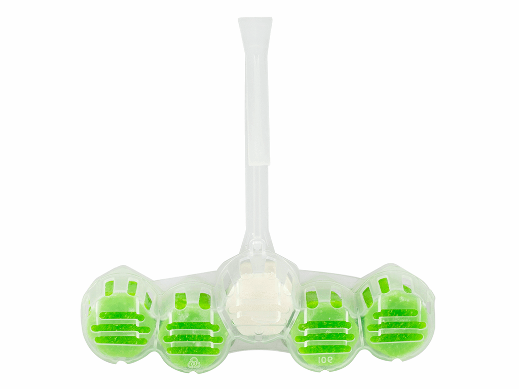 VIM Viên treo bồn cầu hương Trà xanh & chanh vàng 55g/9 viên