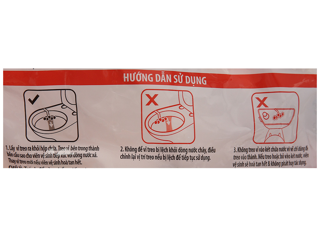 Vim viên treo bồn cầu lavender 55g/9 viên