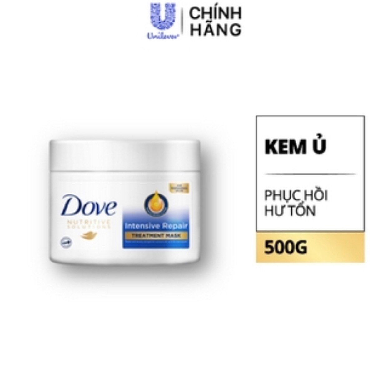 Kem Ủ Tóc Dove Phục Hồi Hư Tổn 500g