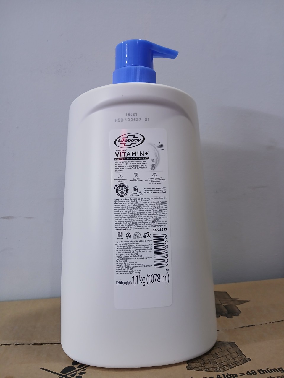 Sữa tắm LIFEBOUY 1.1KG  sữa dưỡng ẩm