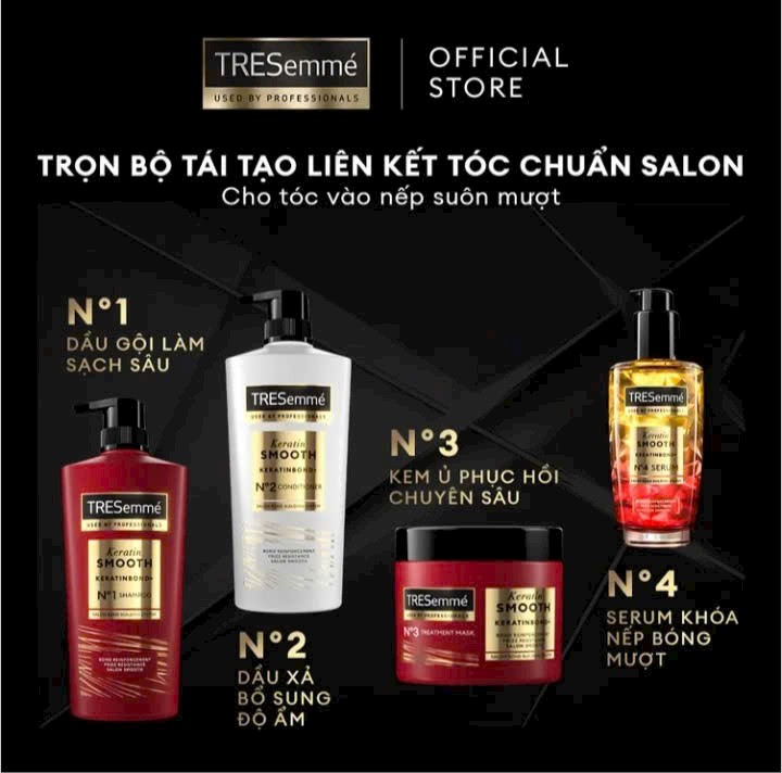 SERUM DƯỠNG TÓC TRESEMME KERATIN SMOOTH _ VÀO NẾP SUÔN MƯỢT
