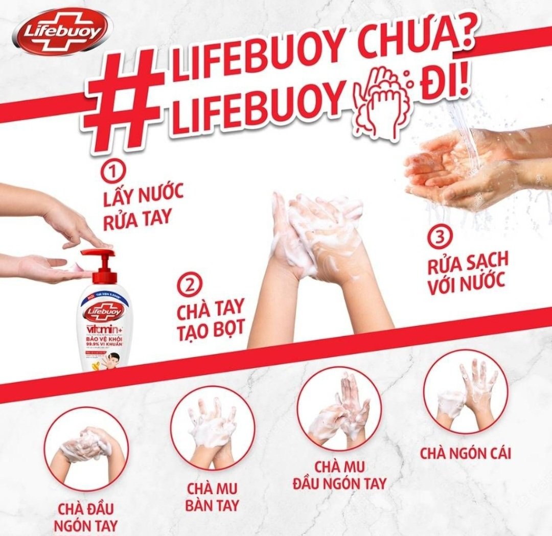 Nước rửa tay Lifebuoy túi 1kg sữa dưỡng ẩm