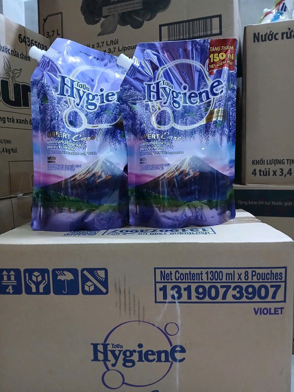 Nước xả HYGIENE 1300ml (Tím Núi) WISTERIA