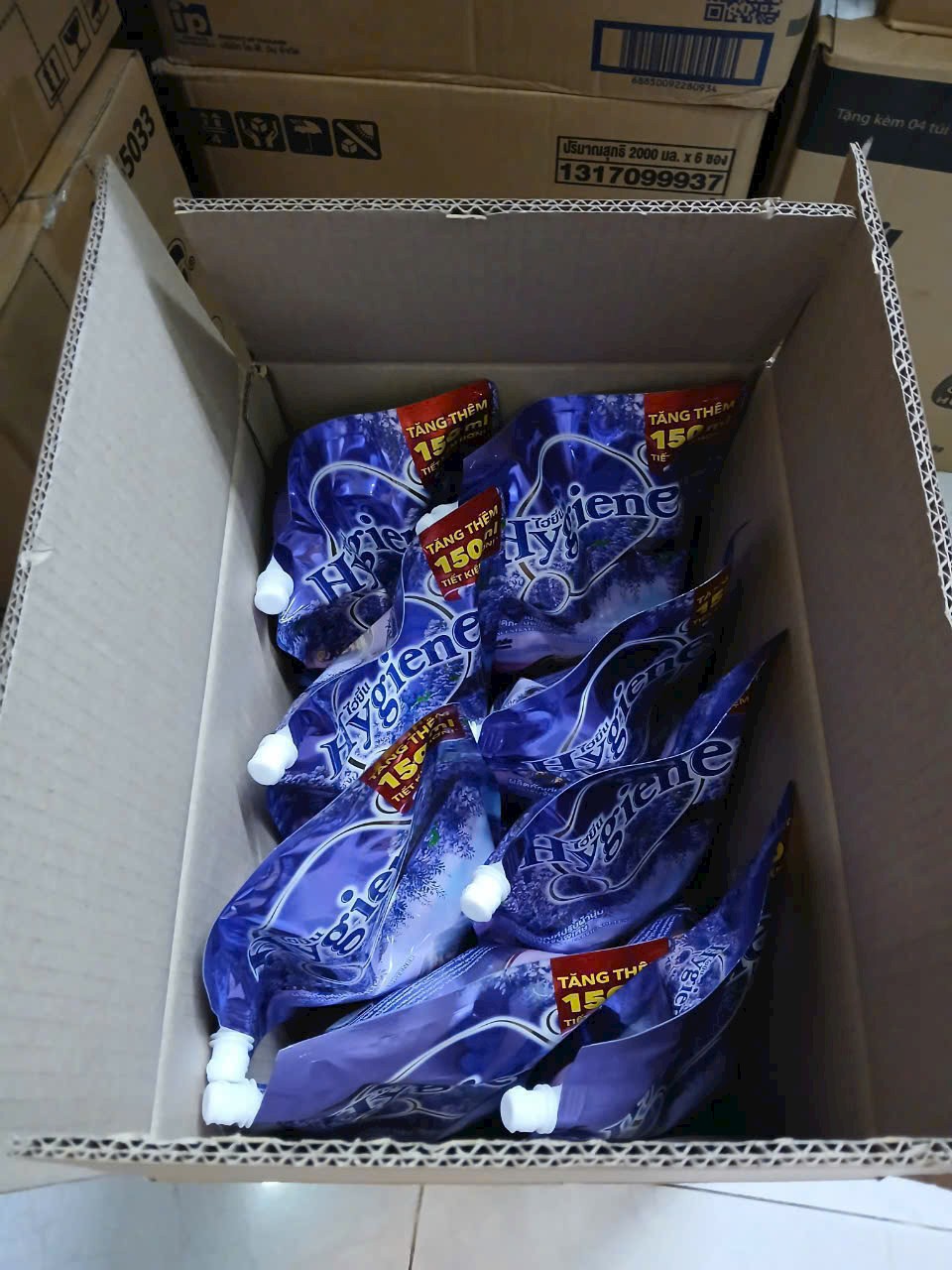 Nước xả HYGIENE 1300ml (Tím Núi) WISTERIA