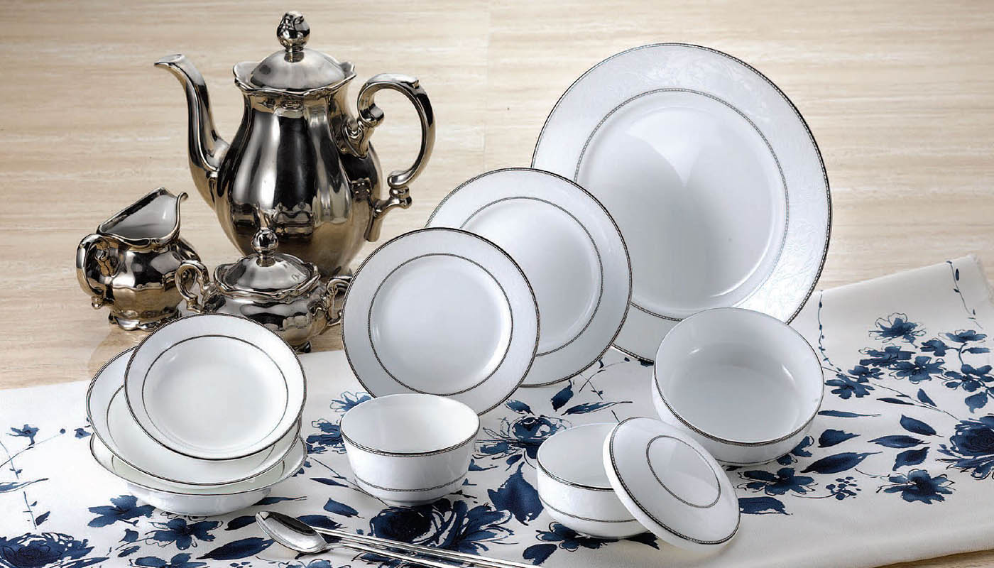 Bát đĩa sứ xương Hàn Quốc