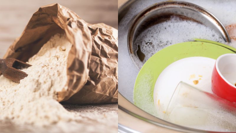 meo dung bot mi lam moi bat dia trang bi xam mau