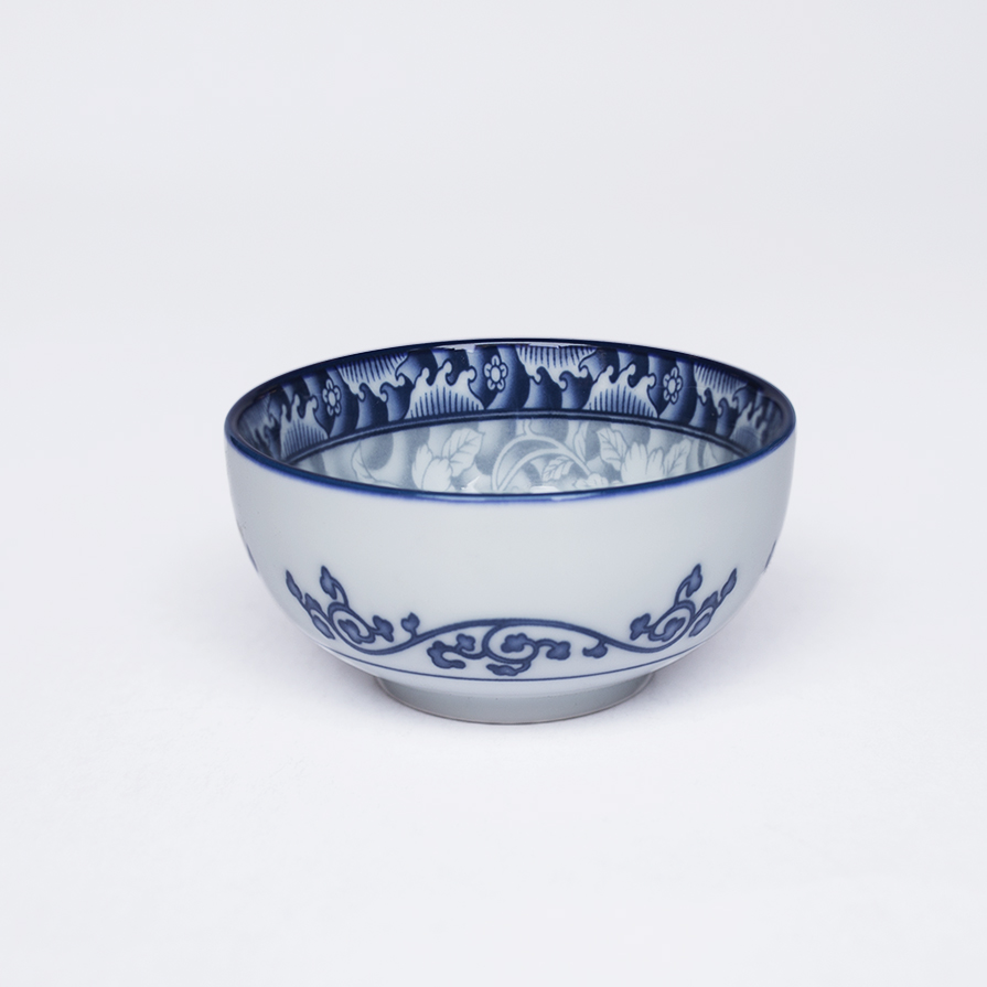 Bát, chén sứ ăn súp 10cm hoa văn cao cấp Hàn Quốc Sambo MD-041