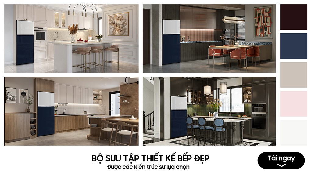 Tủ lạnh Samsung Inverter 460 lít Bespoke RT47CB66868ASV