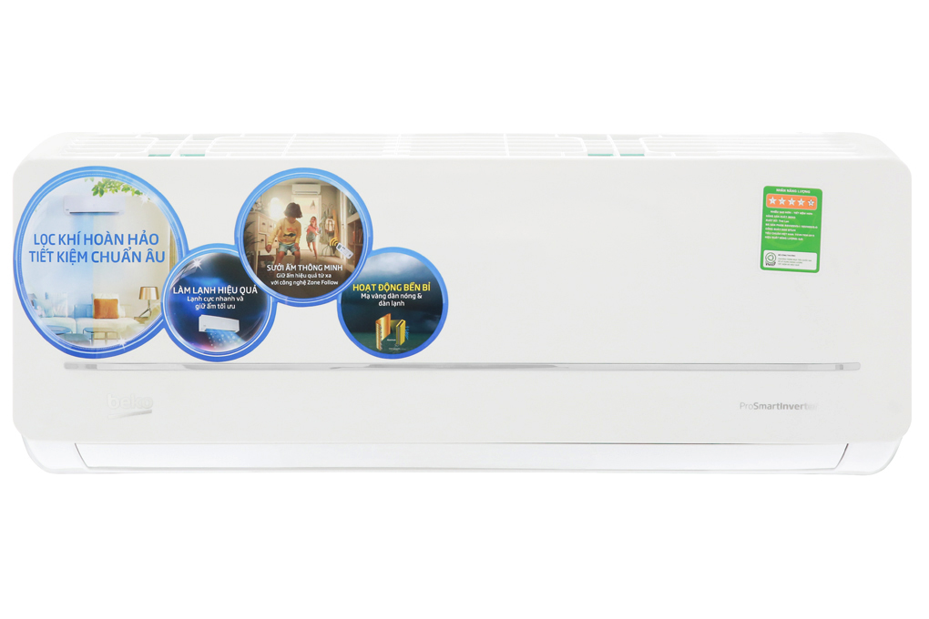 Máy lạnh 2 chiều Beko Inverter 1.5 HP RSVH12VS