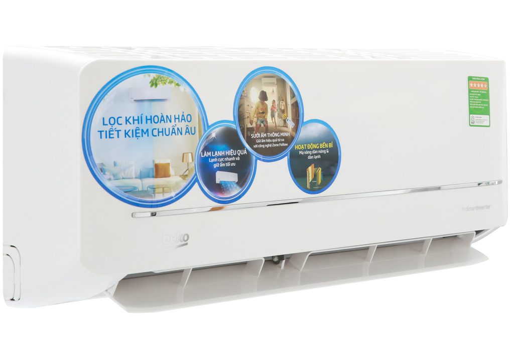 Máy lạnh 2 chiều Beko Inverter 1.5 HP RSVH12VS