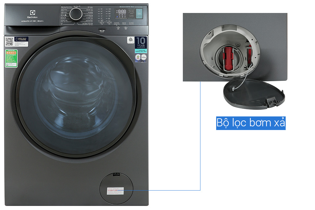 Máy giặt Electrolux UltimateCare 500 10 kg EWF1024P5SB ( Inverter)