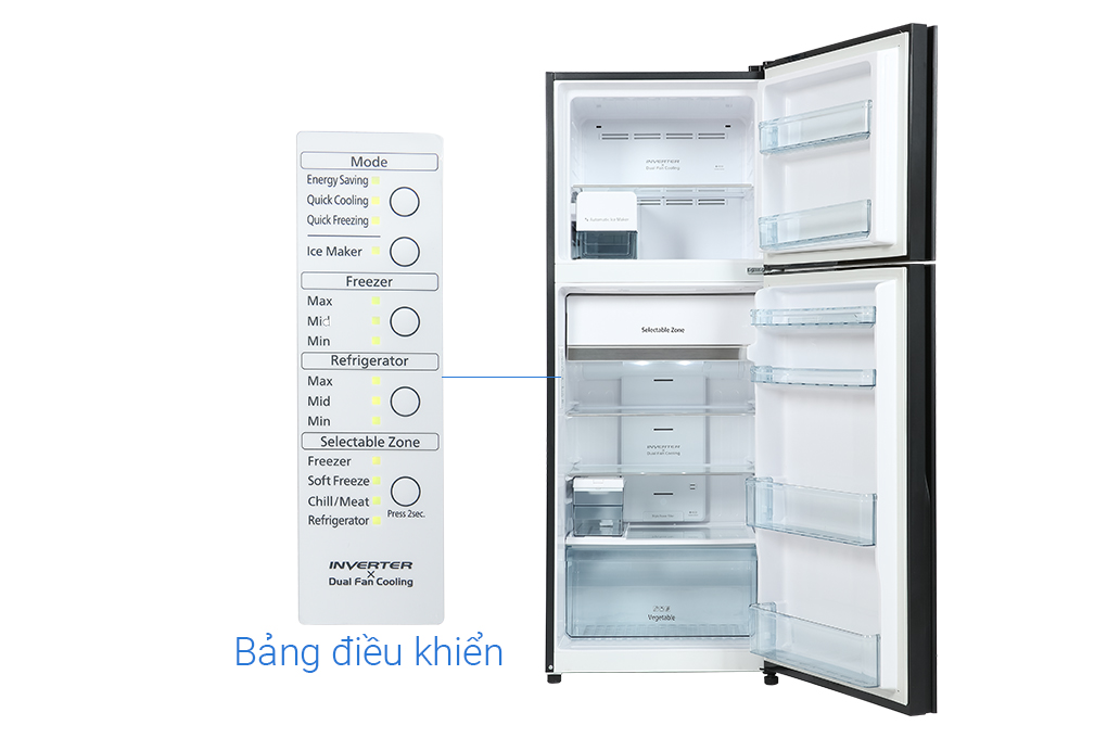 Tủ lạnh Hitachi Inverter 349 lít R-FVY480PGV0 GBK