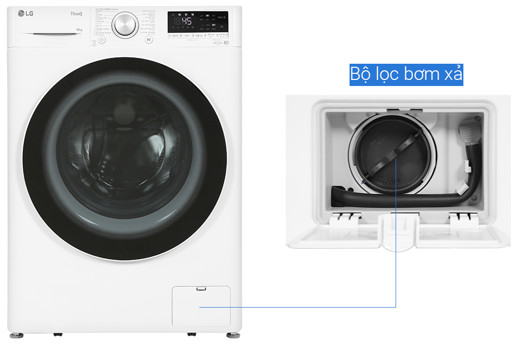 Máy giặt LG 10 kg FV1410S4W1 (Inverter)