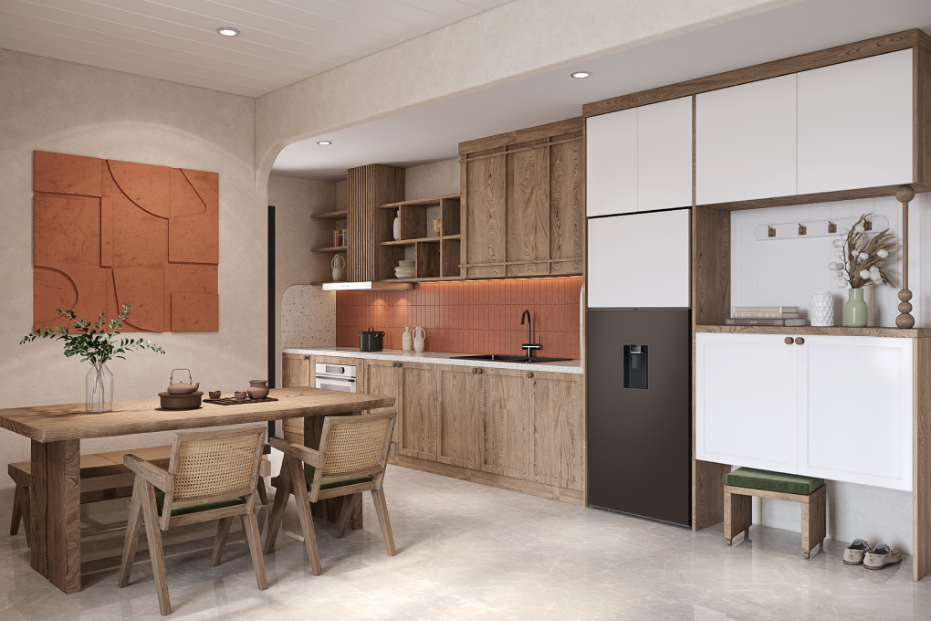 Tủ lạnh Samsung Inverter 382 lít Bespoke RT38CB6784C3SV