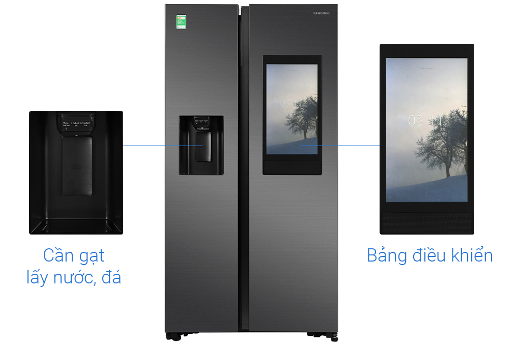 Tủ lạnh Samsung 616 lít Side By Side Family Hub RS64T5F01B4/SV (Inverter)
