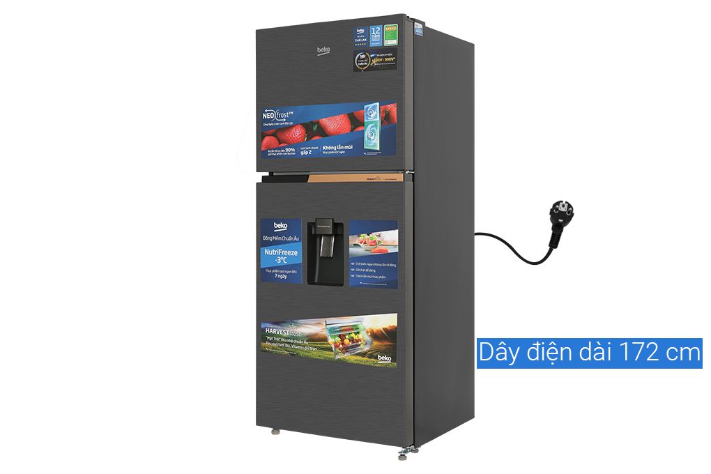 Tủ lạnh Inverter Beko 340 lít RDNT371I50VDHFSK