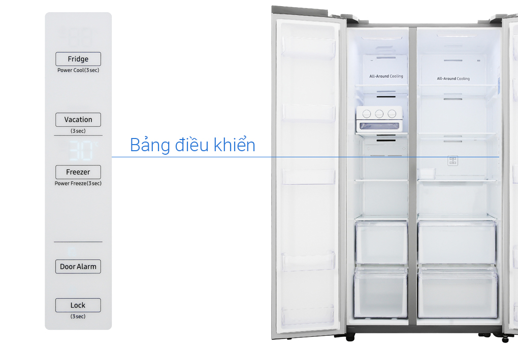 Tủ lạnh Samsung 655 lít Side By Side RS62R5001M9/SV (Inverter)