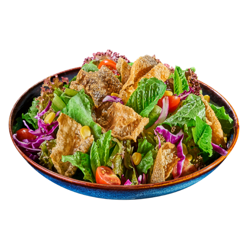 Salad Da Cá Hồi Giòn