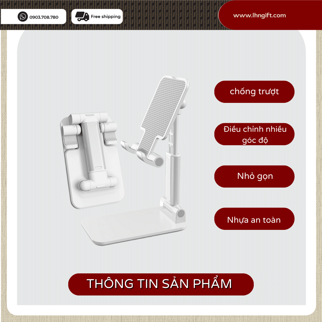 Giá Đỡ Điện Thoại Gấp Gọn Kệ Để Điện Thoai Tiện Lợi Để Bàn Nhỏ Gọn Tiện Dụng, Giá Đỡ