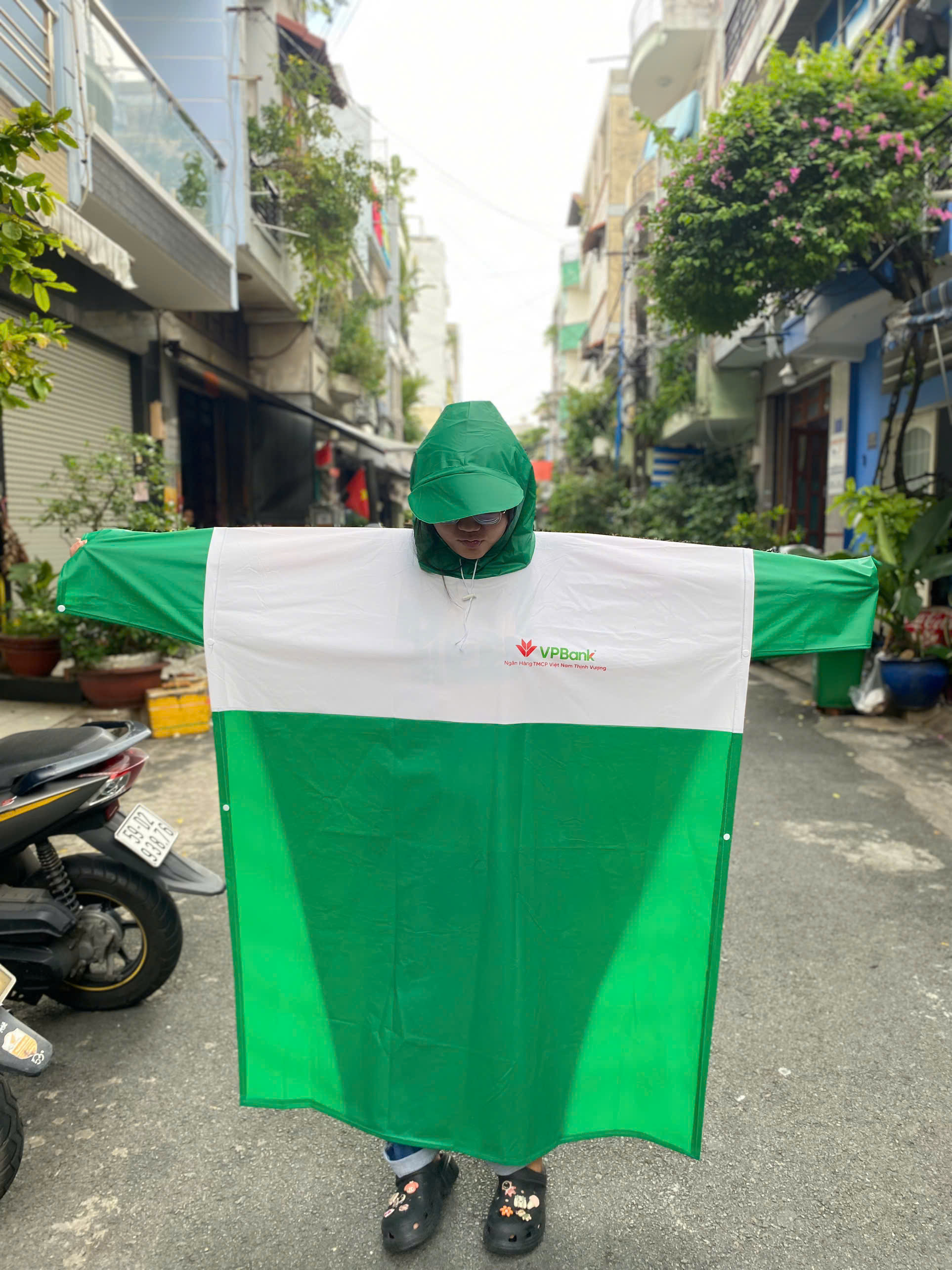 Áo mưa vải dù