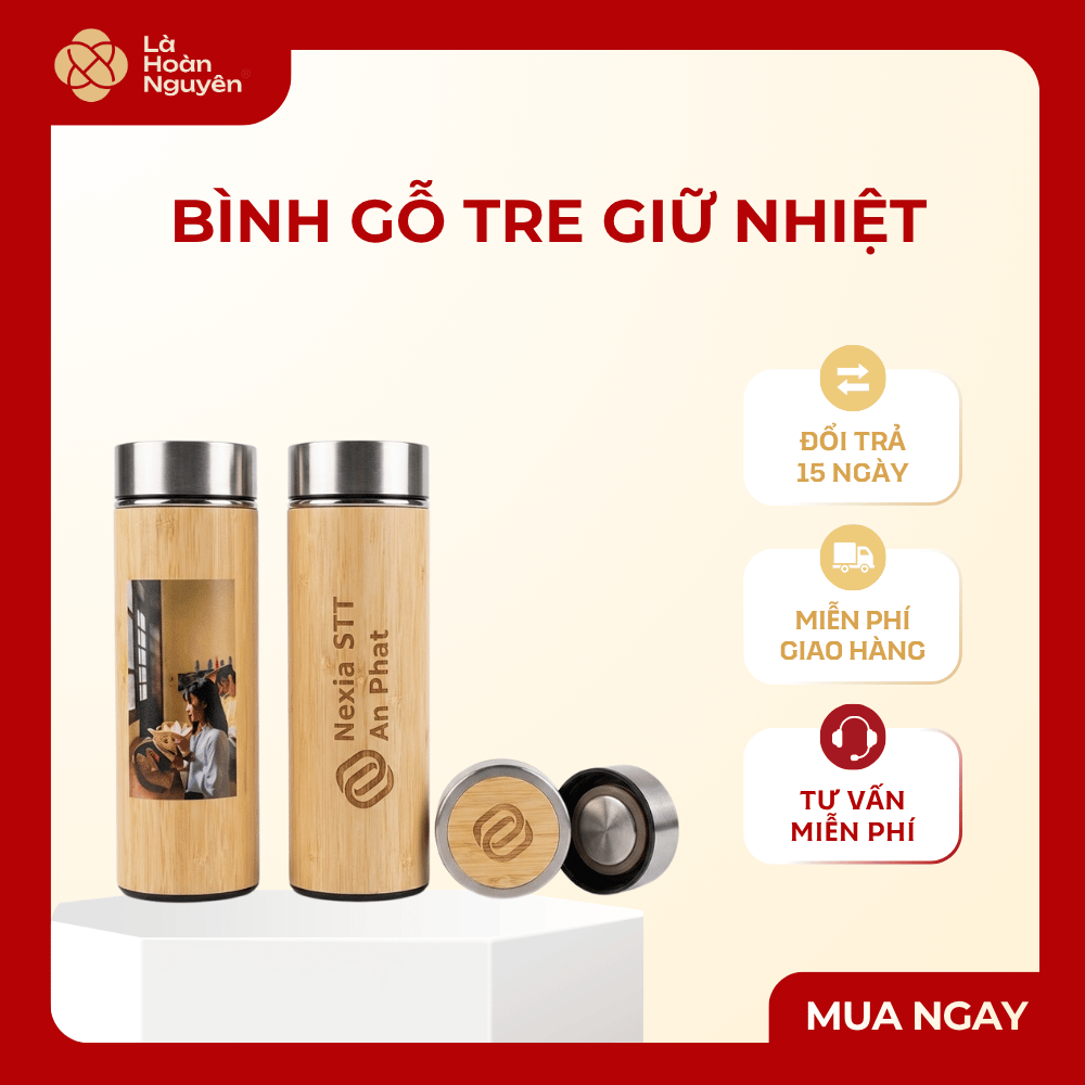 BÌNH GỖ TRE GIỮ NHIỆT