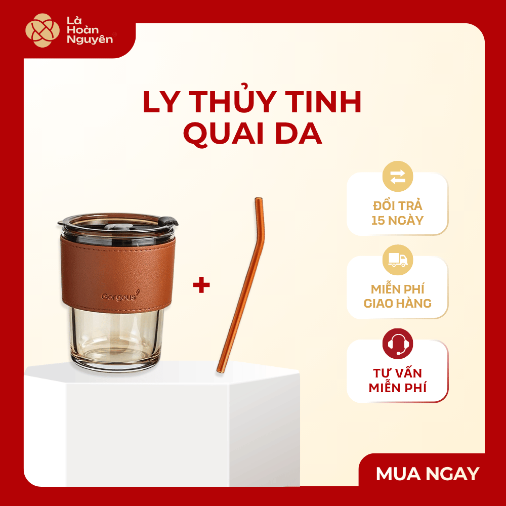Ly thủy tinh quai da