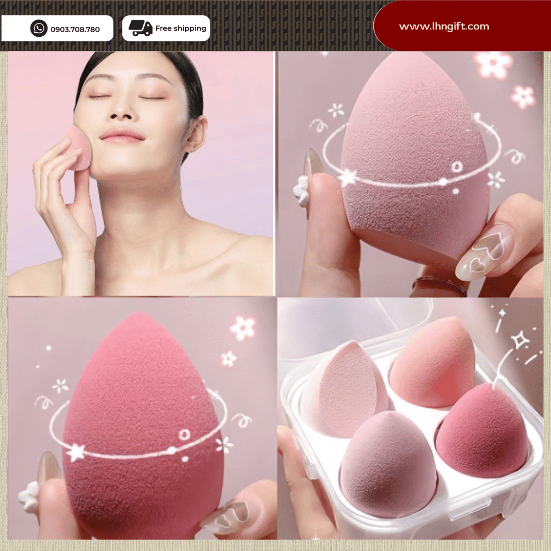 Mút trang điểm - Hộp 4 miếng