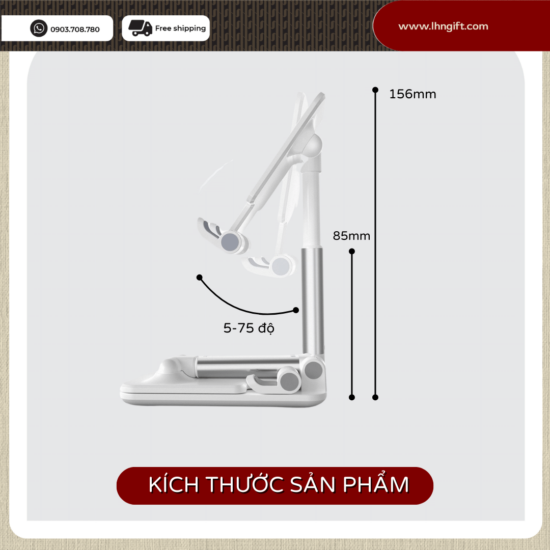 Giá Đỡ Điện Thoại Gấp Gọn Kệ Để Điện Thoai Tiện Lợi Để Bàn Nhỏ Gọn Tiện Dụng, Giá Đỡ