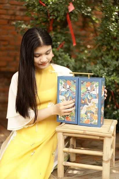 Song Hạc - Set 4 Bánh Trung Thu 3D Với Họa Tiết Nổi Bật
