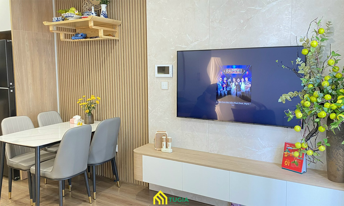 Thiết kế, thi công căn hộ 43m2 1 ngủ +1 tại Imperia Vinsmart City Tây