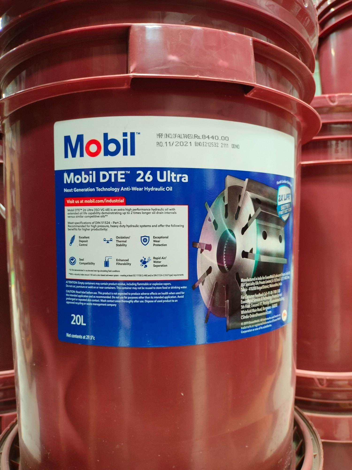 DẦU - MOBIL DTE 26 ULTRA - 20L