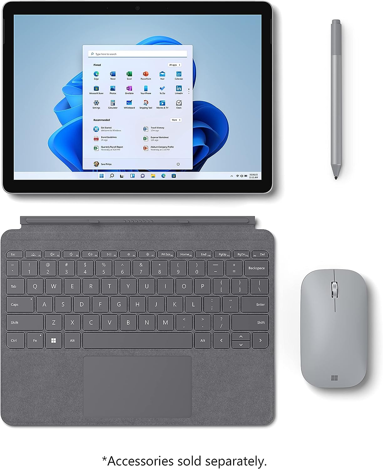 Surface Go 3 Intel thế hệ 10 6500Y, RAM 8GB, SSD 128GB Likenew (đã bao gồm bàn phím)