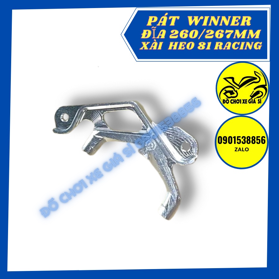 Pát trước Winner đĩa 260/267mm xài heo 81 Racing