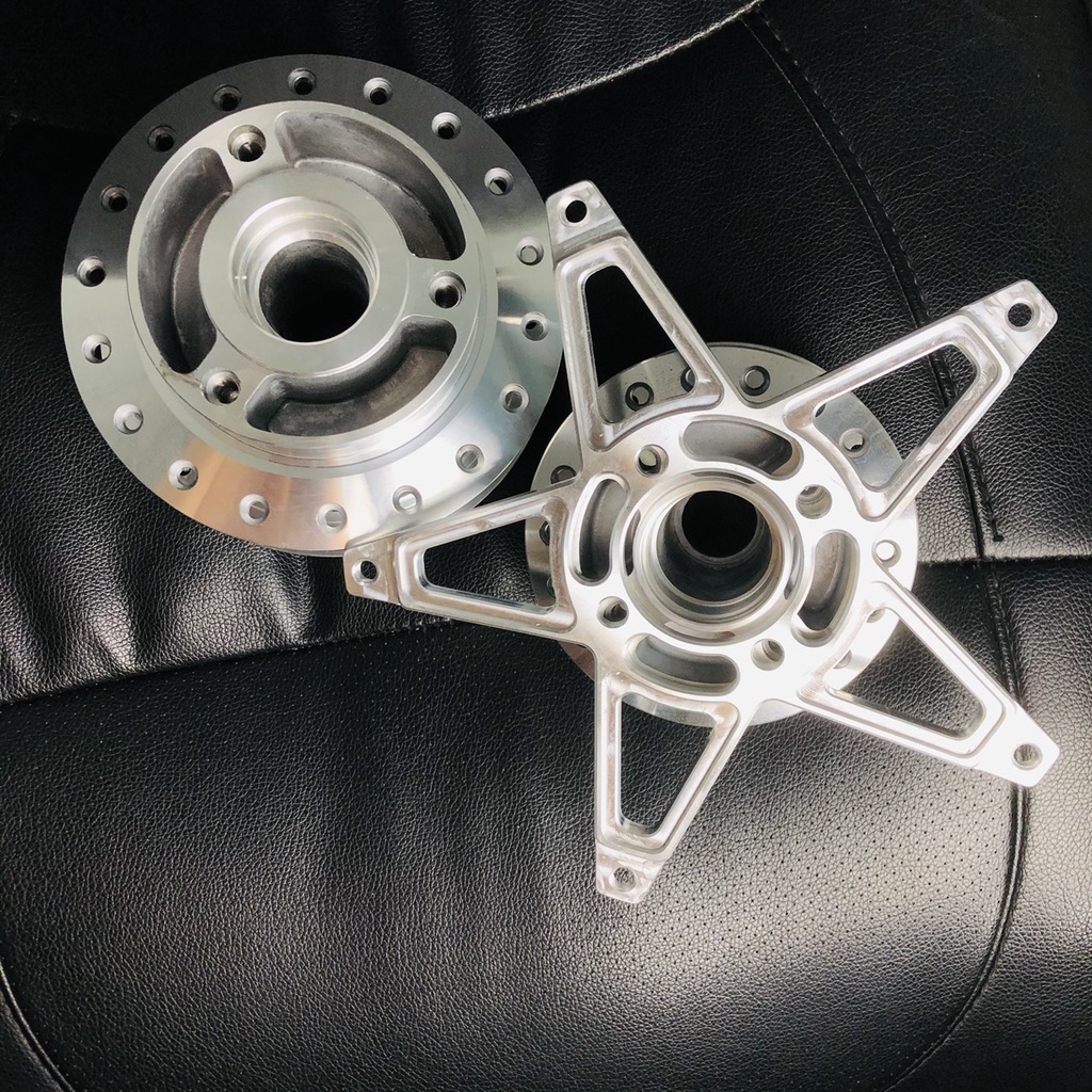 Combo Đùm Trước Sau + Lòng CNC + Căm Osaki gắn cho xe Raider/ Satria ( CÓ BÁN LẺ )