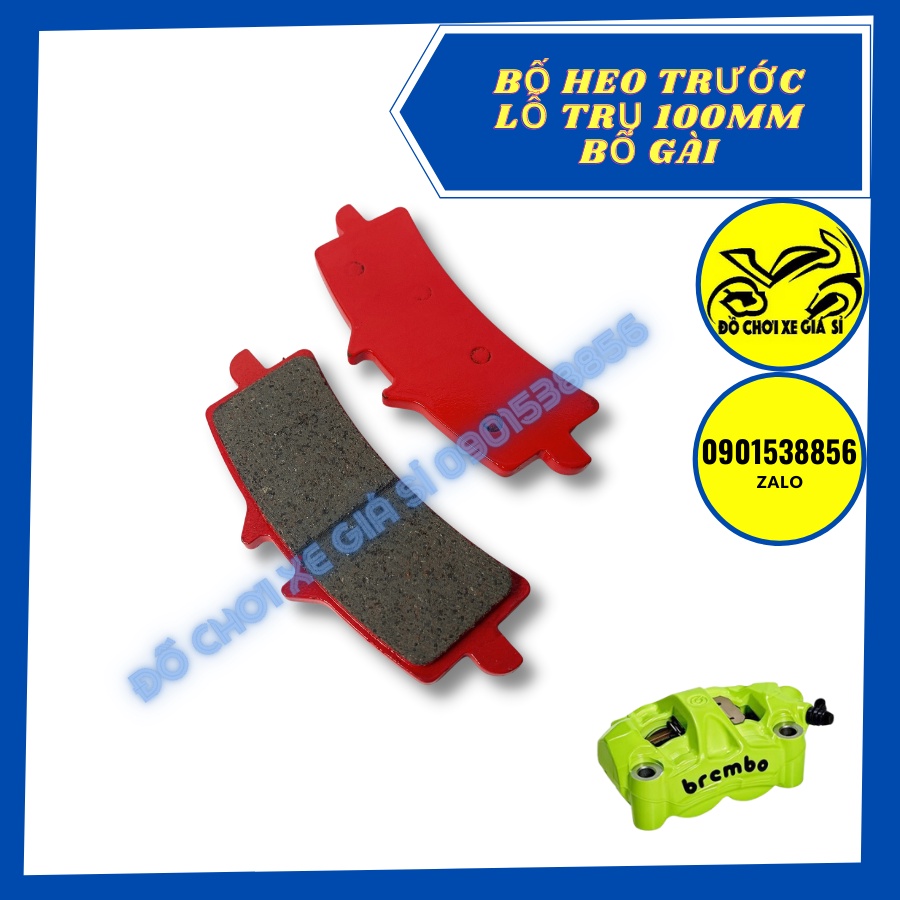 Bố heo trước 4 Piston đối xứng mẫu gài