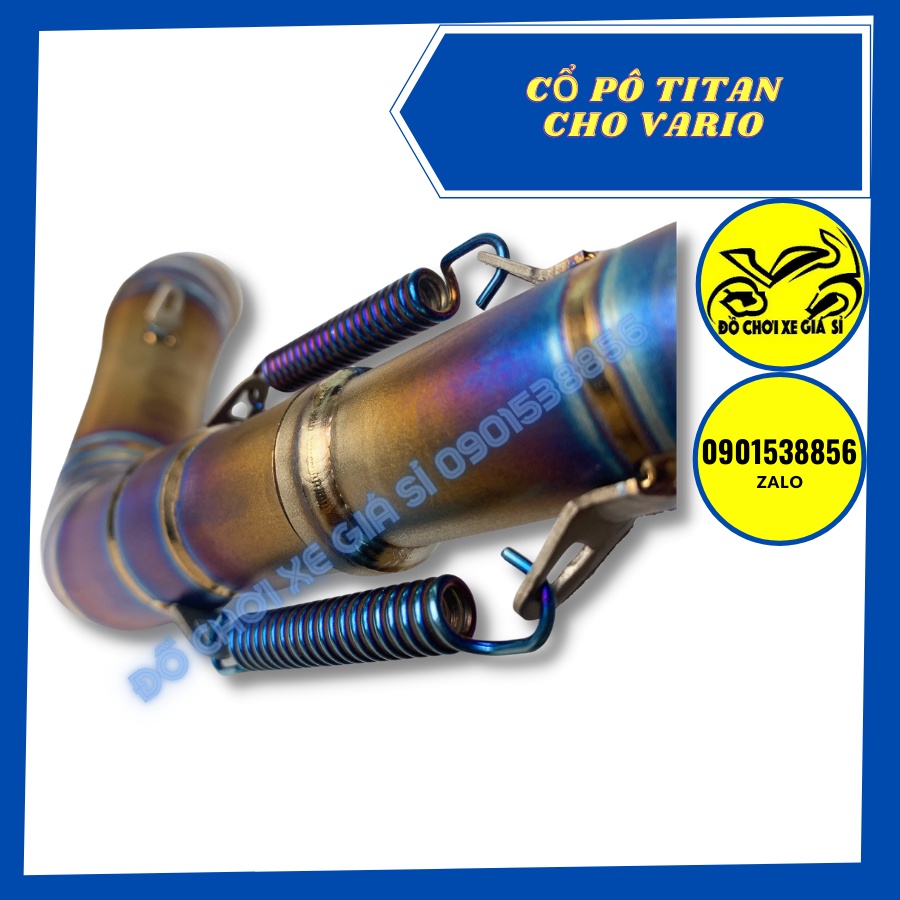 Cổ pô titan cho Vario