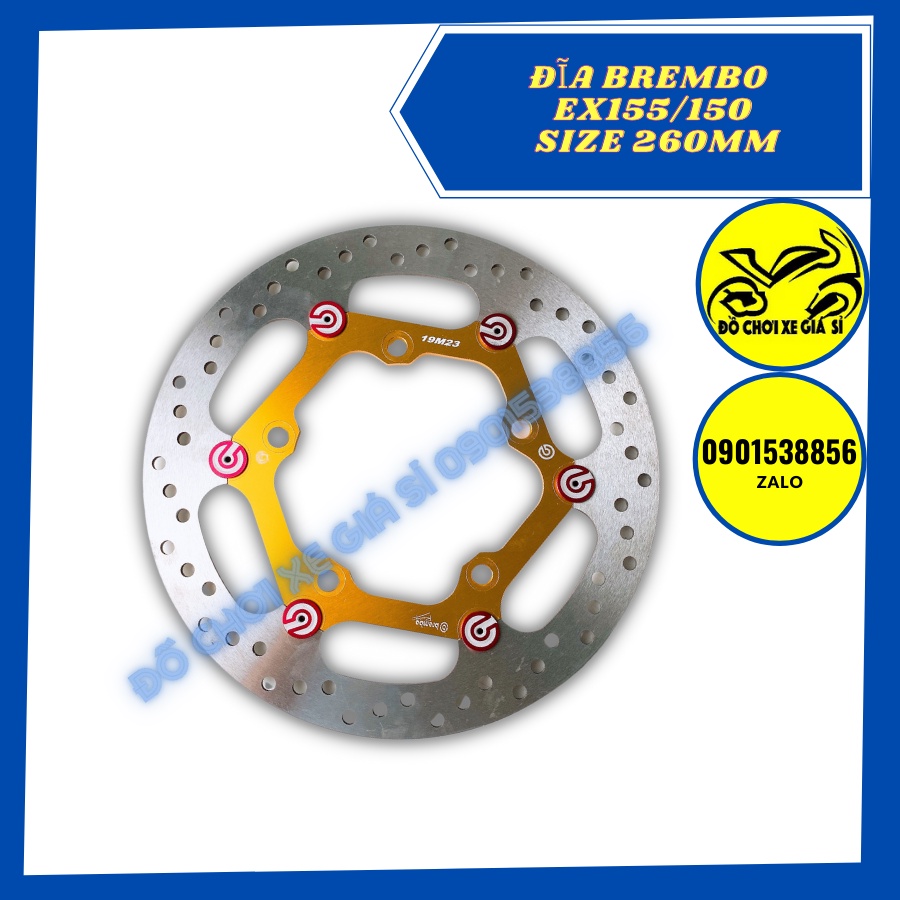 Đĩa trước bremb@ EX 155/ 150 size 265mm
