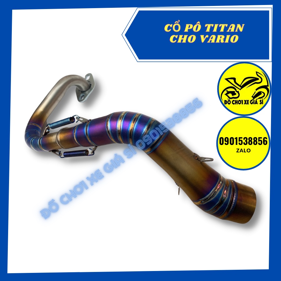 Cổ pô titan cho Vario