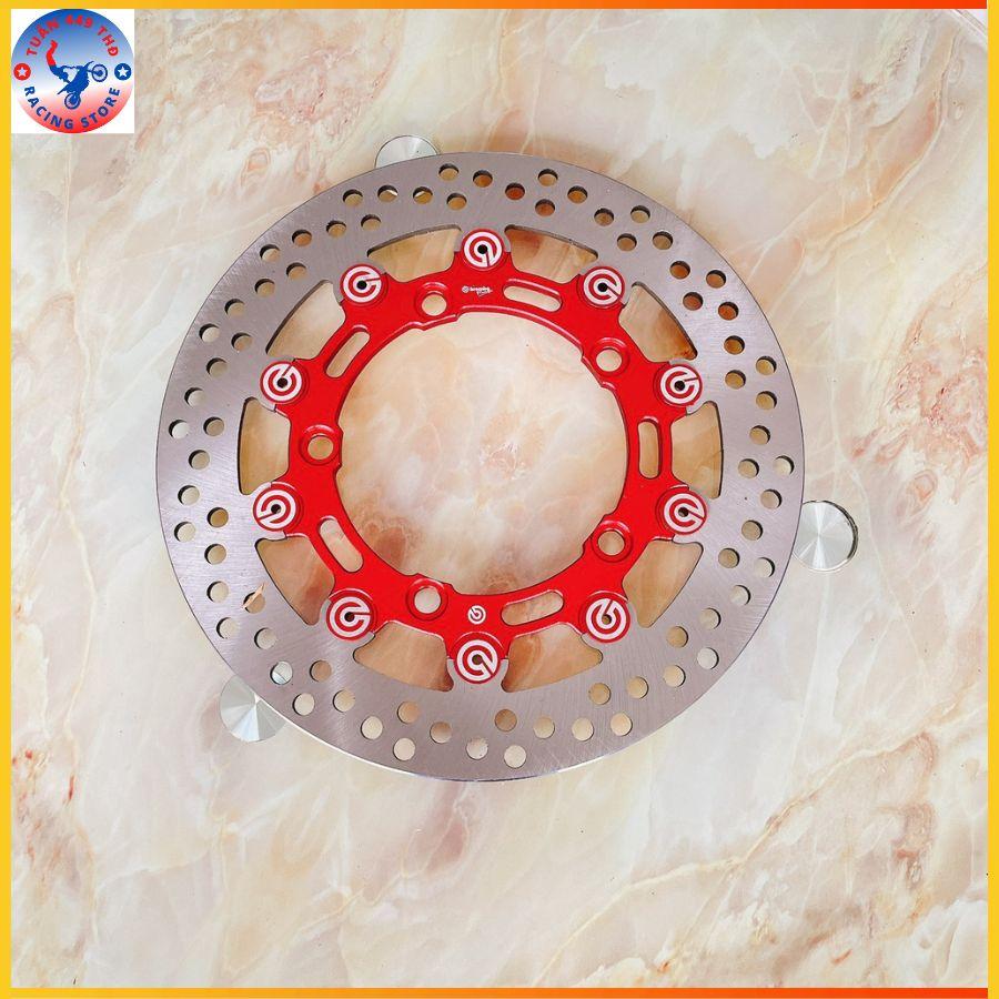 Đĩa trước 5 lỗ Ex 150 267 Màu Xanh dương chốt bremmbo