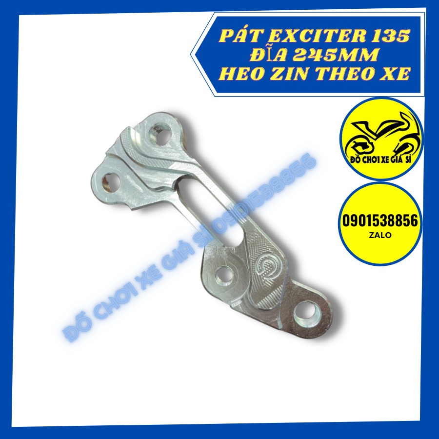 Pát trước Ex135 đĩa 245mm xài heo zin THEO XE