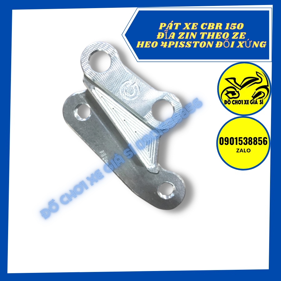 Pát trước CBR 150 xài đĩa zin heo 4 Piston đối xứng Adelin