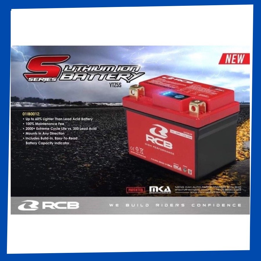 BÌNH ẮC QUY RCB - BÌNH ĐIỆN SIÊU MẠNH - siêu nhẹ ( bảo hành 1 năm)