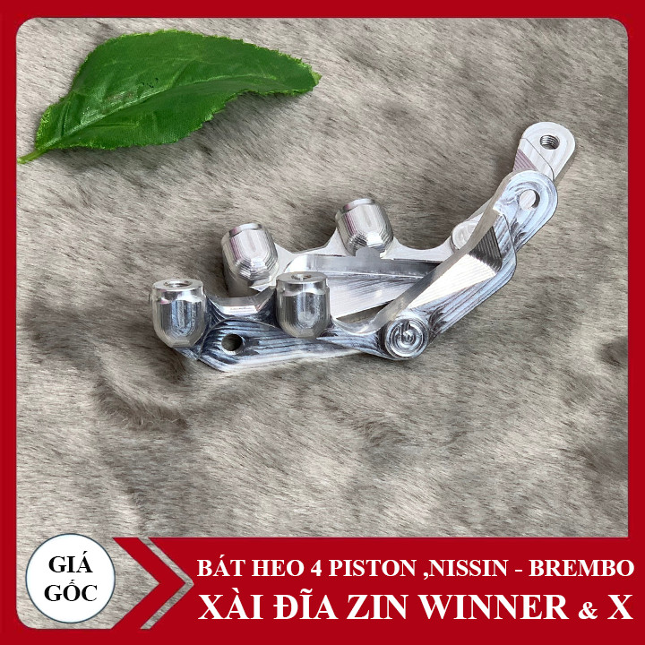 Pát trước Winner đĩa zin theo xe xài heo 4 Piston đối xứng Nissin