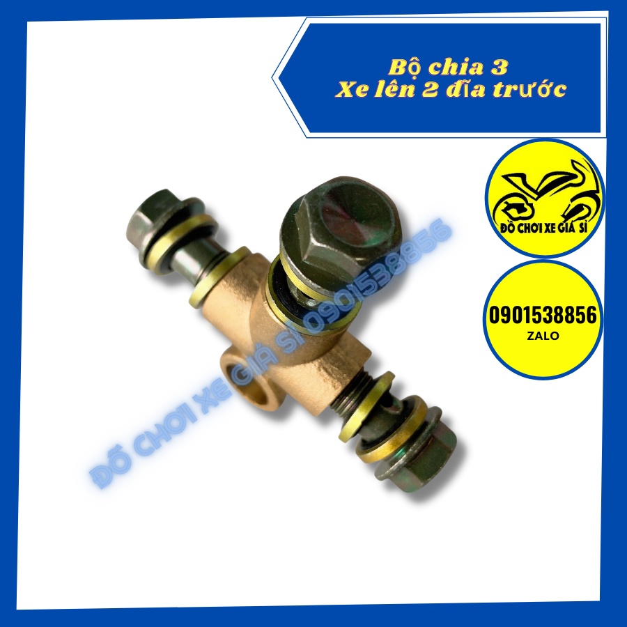 Bộ chia dây dầu cho xe lên 2 đĩa trước hoặc sau