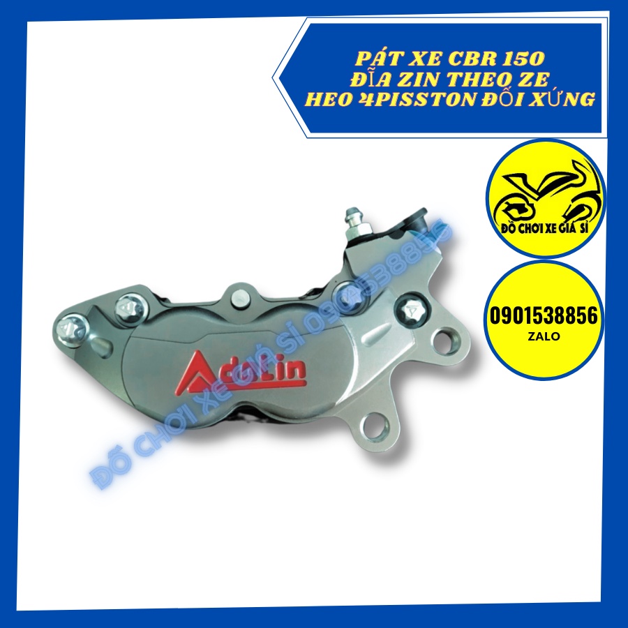 Pát trước CBR 150 xài đĩa zin heo 4 Piston đối xứng Adelin