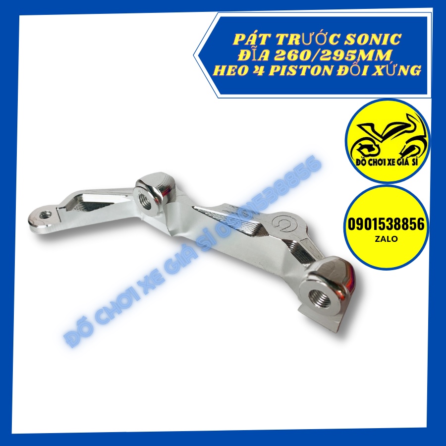 Pát trước Sonic đĩa 260/295mm xài heo 4 piston đối xứng