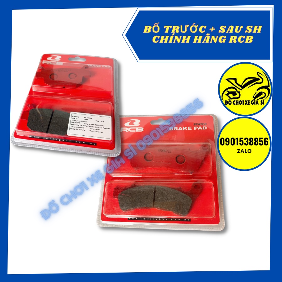 Bố trước + sau xe SH RCB